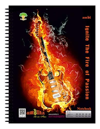 Amblitz 1000 Pages Mega Spiral Notebook - (Unruled, A4 Size)