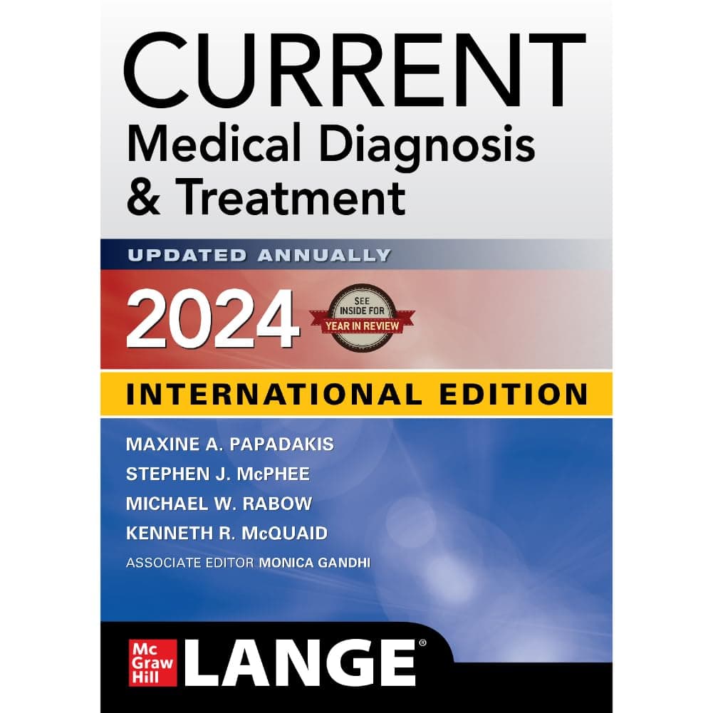 CURRENT MEDICAL DIAGNOSIS & TREATMENT 2024 (IE)