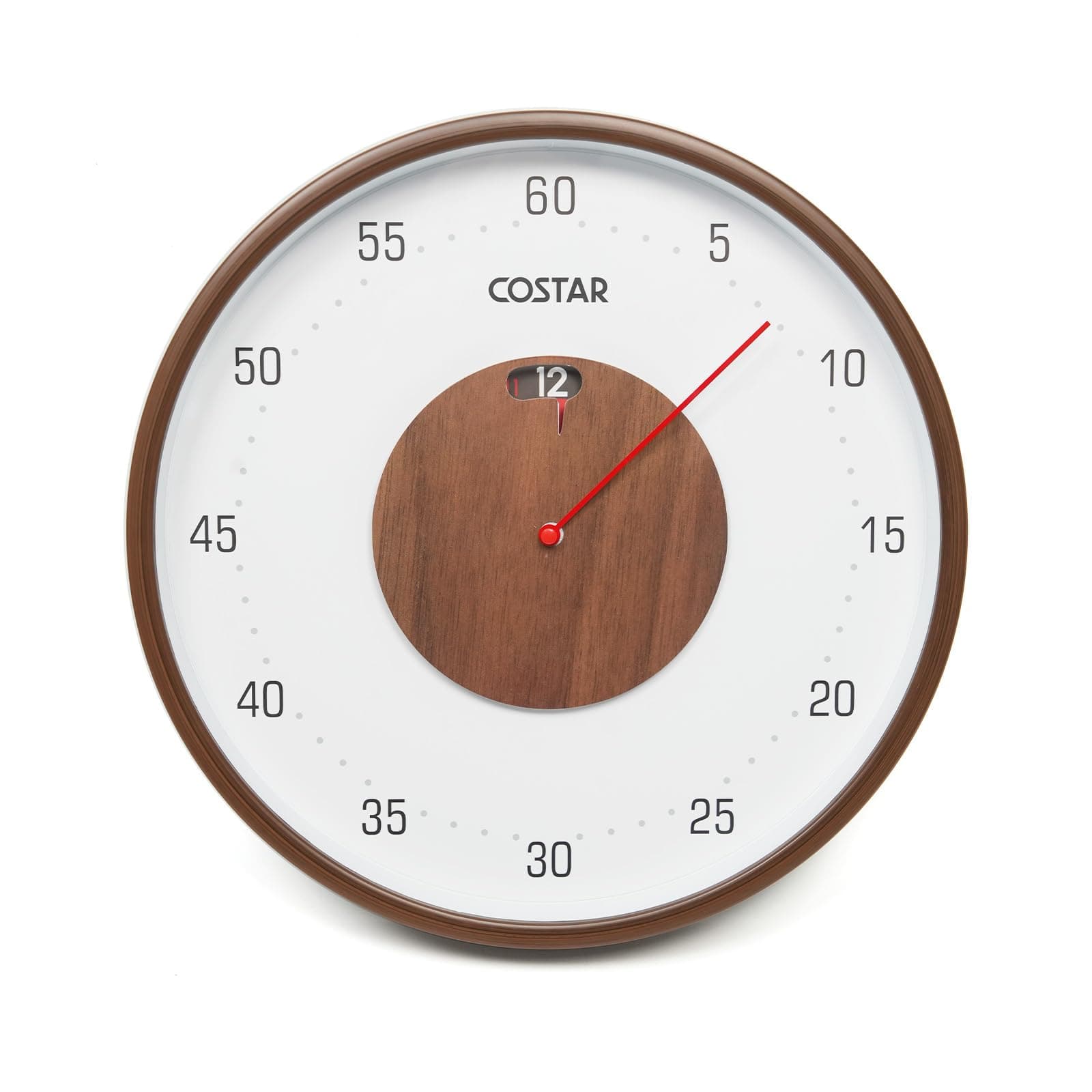 CostarMatter Glass Costar Art Master Analog Wall Clock Silent Quartz Decorative Non-Ticking Classic Clock Battery Operated Round ,Urban Master Series ...