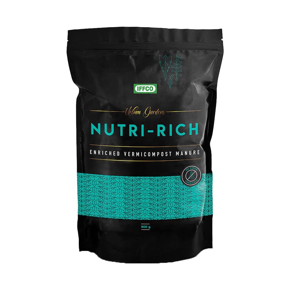 IFFCO Urban Gardens - Nutri Rich 5Kg – Seaweed Fortified Vermicompost – 100% Organic Fertilizer & Manure
