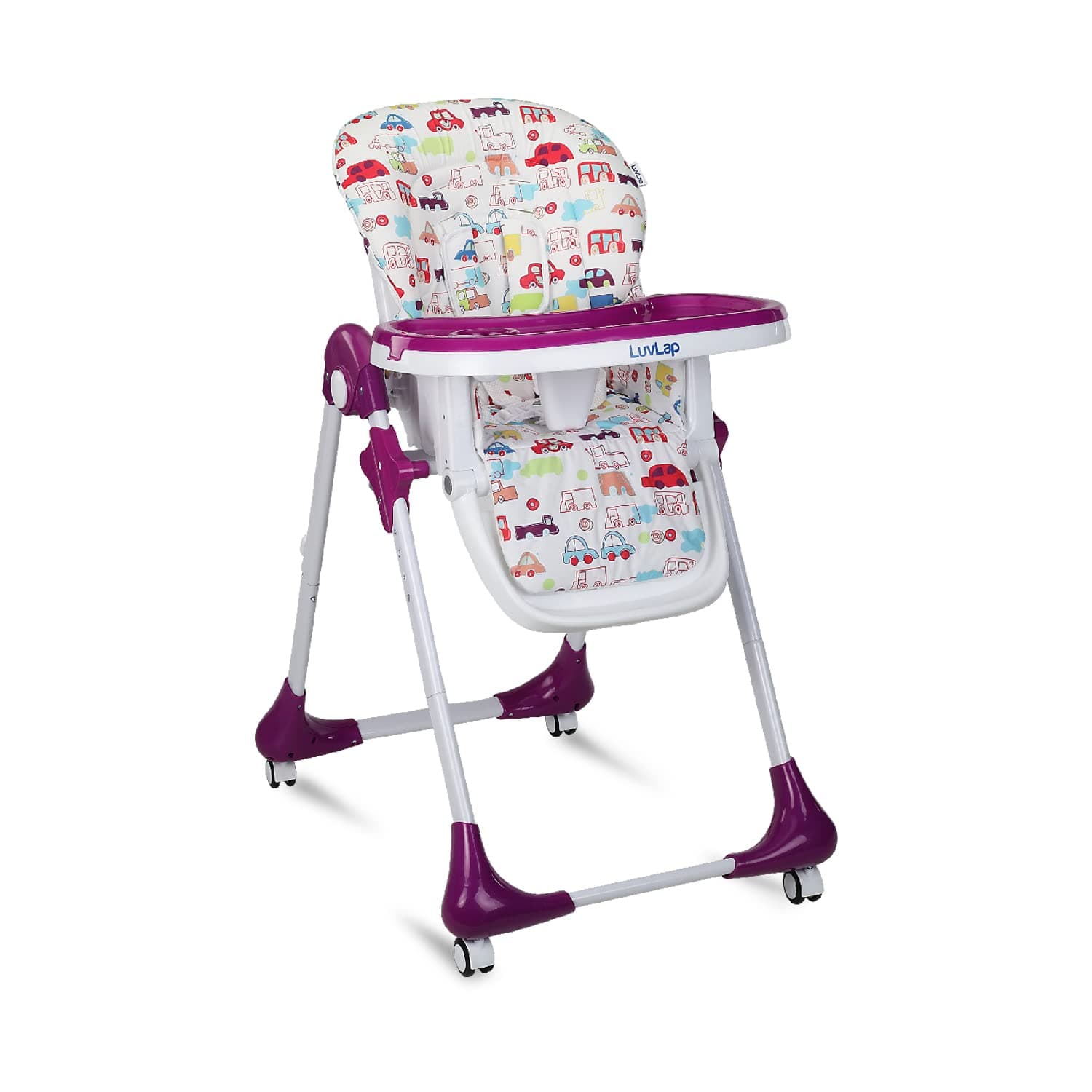 LuvLap Royal High Chair for Baby, EN 71 Certified, 3 Position Recline, Baby Feeding Chair with 7 Level Height Adjustment, Adj