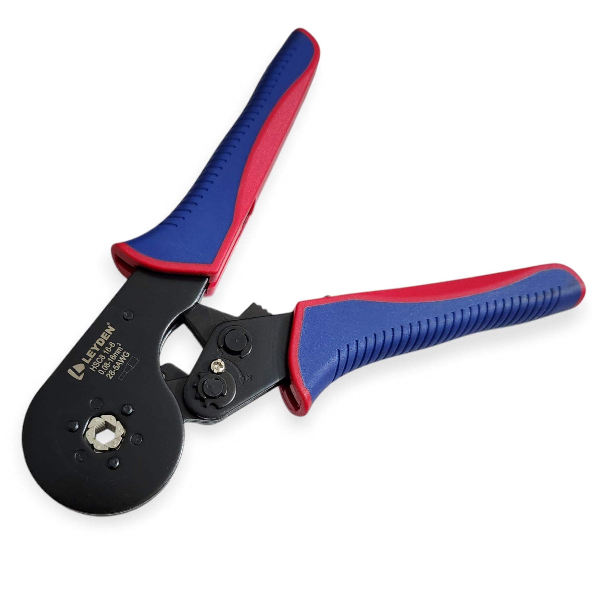 LEYDEN HSC8 16-6, 0.08-16mm, AWG28-5 Wire Stripper Self Adjusting Crimping Plier Ratcheting Ferrule Crimper Tool