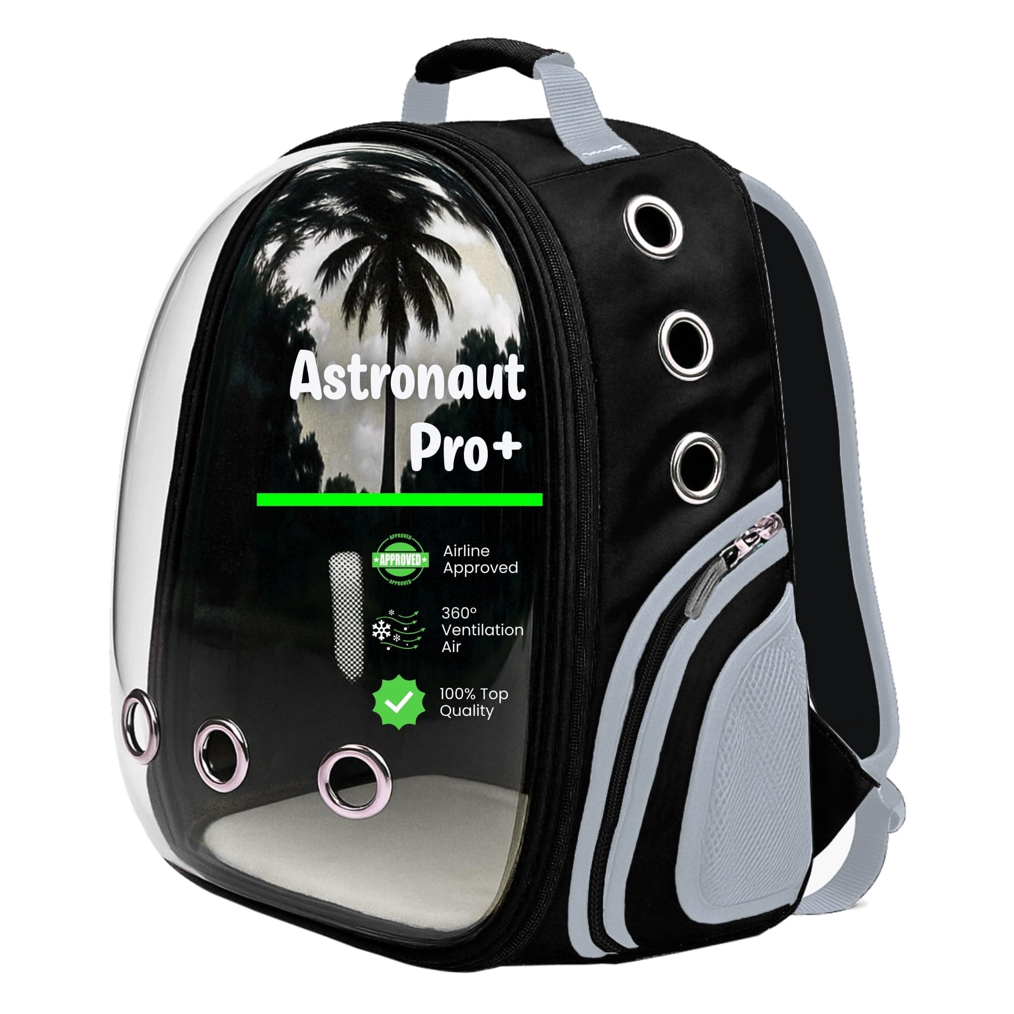 BURAQ Astronaut Space Transparent Capsule Breathable Airline-Approved, Ventilate Transparent Carrier Backpack for Travel, Hiking and Outdoor for Puppi