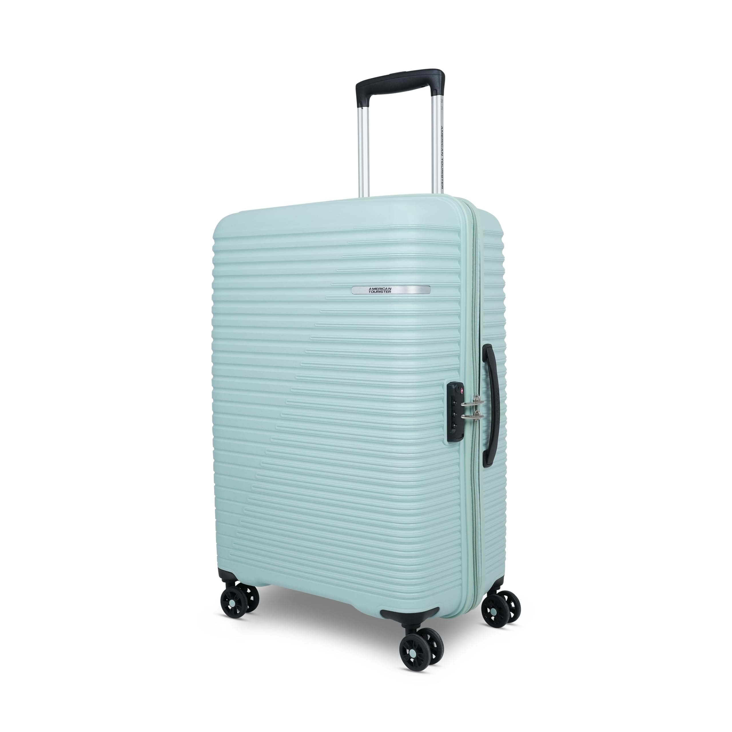 American Tourister Liftoff+ with TSA Lock & 8 Wheel, 67 CM Medium Hard PP Check-in Suitcase for Travel/Trolley Bag for Travel/Travel Bag with Double W...