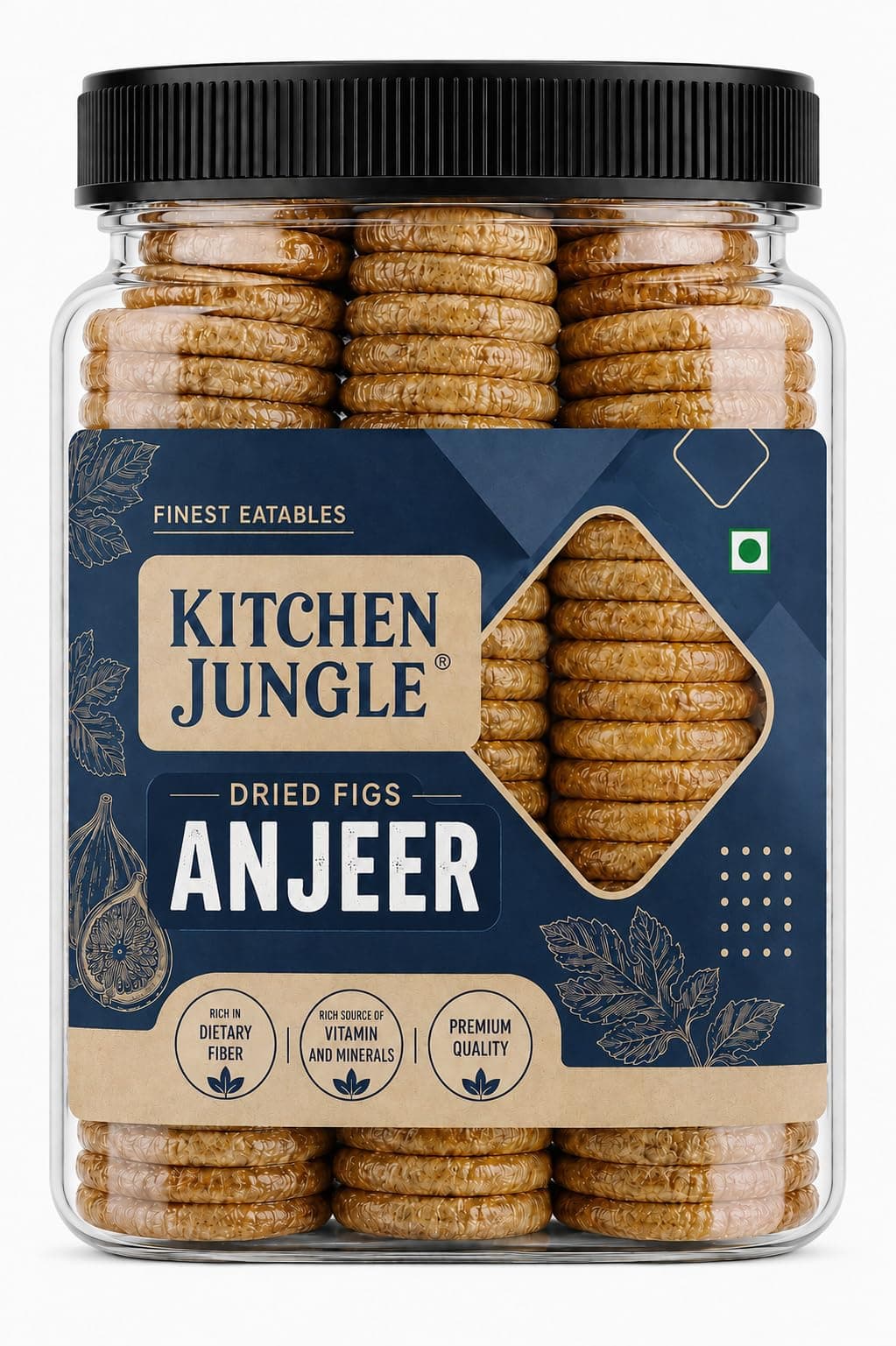 Kitchen Jungle Dry Figs Anjeer Medium 1KG