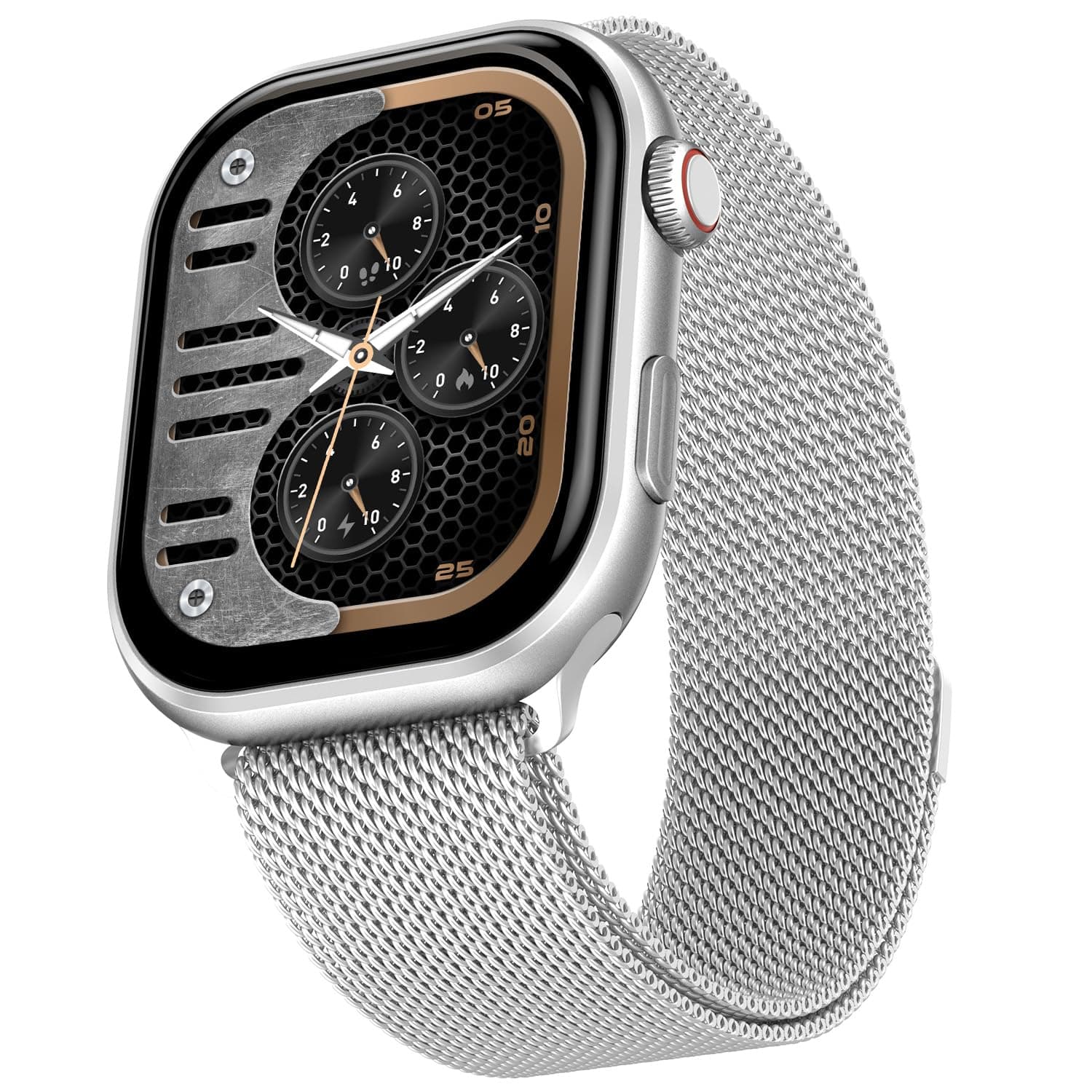 Fire-Boltt Brillia Pro Smart Watch with 51.3mm (2.02 inch) AMOLED Display, Bluetooth Calling, SpO2, Heart Rate Monitoring, 120+ Sports Modes, IP67 Waterproof, Long Battery Life (Silver)