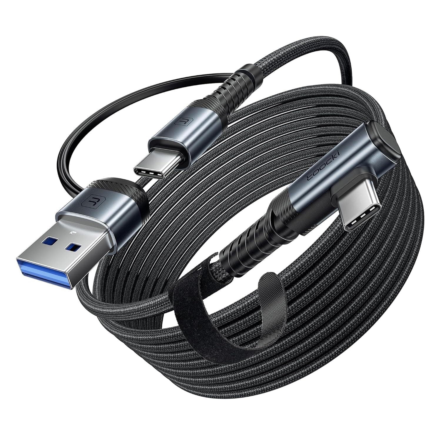 INICIO USB C VR Link Cable 5m/16ft, USB 3.1 Type A To Type C Cable 5Gbps High Speed Data Compatible with Oculus Quest 2 1 Pico 4 Meta Quest Virtual Re...