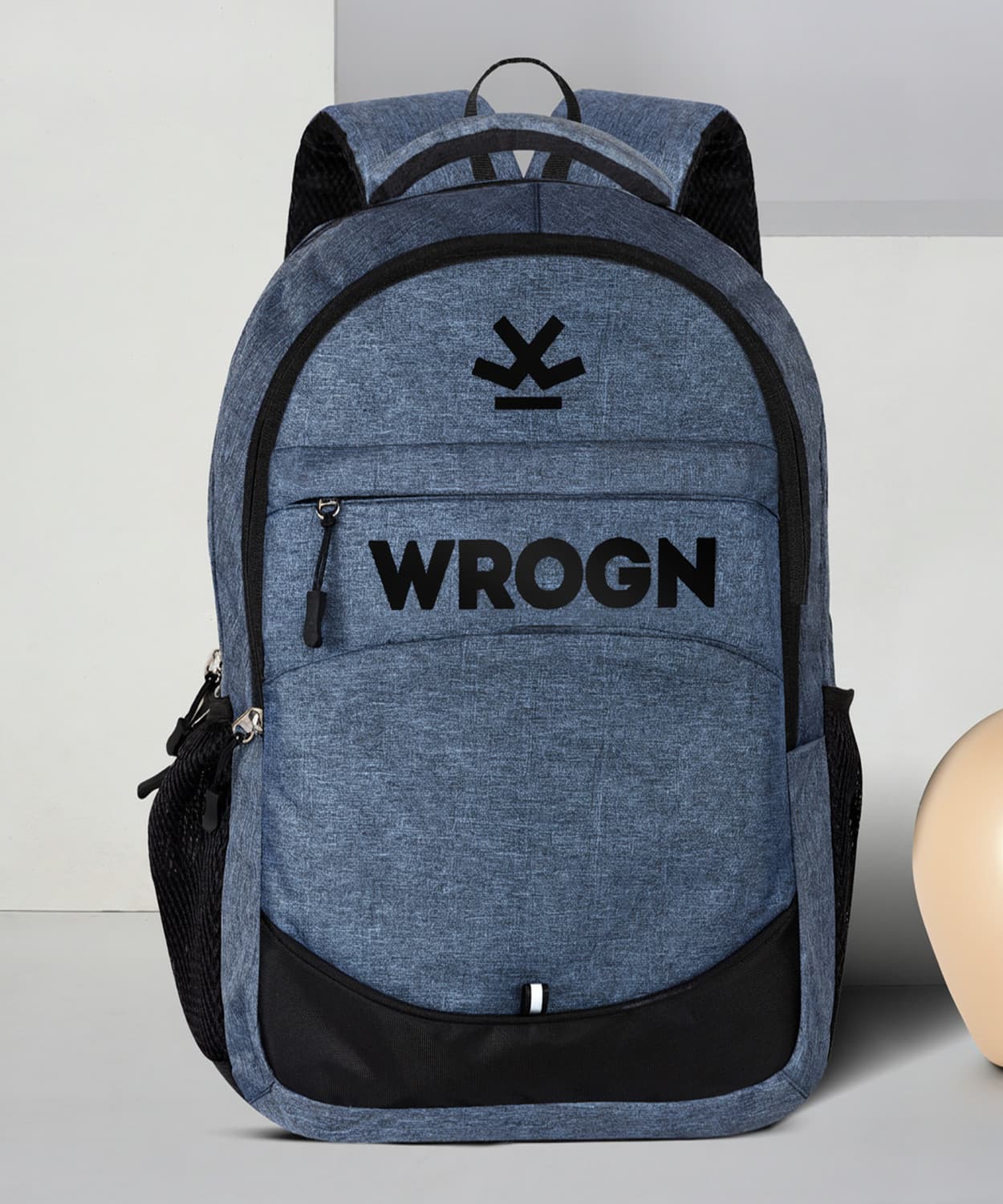 WROGN COMFY KHADI LARGE 35 LITRES LAPTOP BACKPACK FOR MEN AND WOMEN (NAVY) 35 L Laptop Backpack