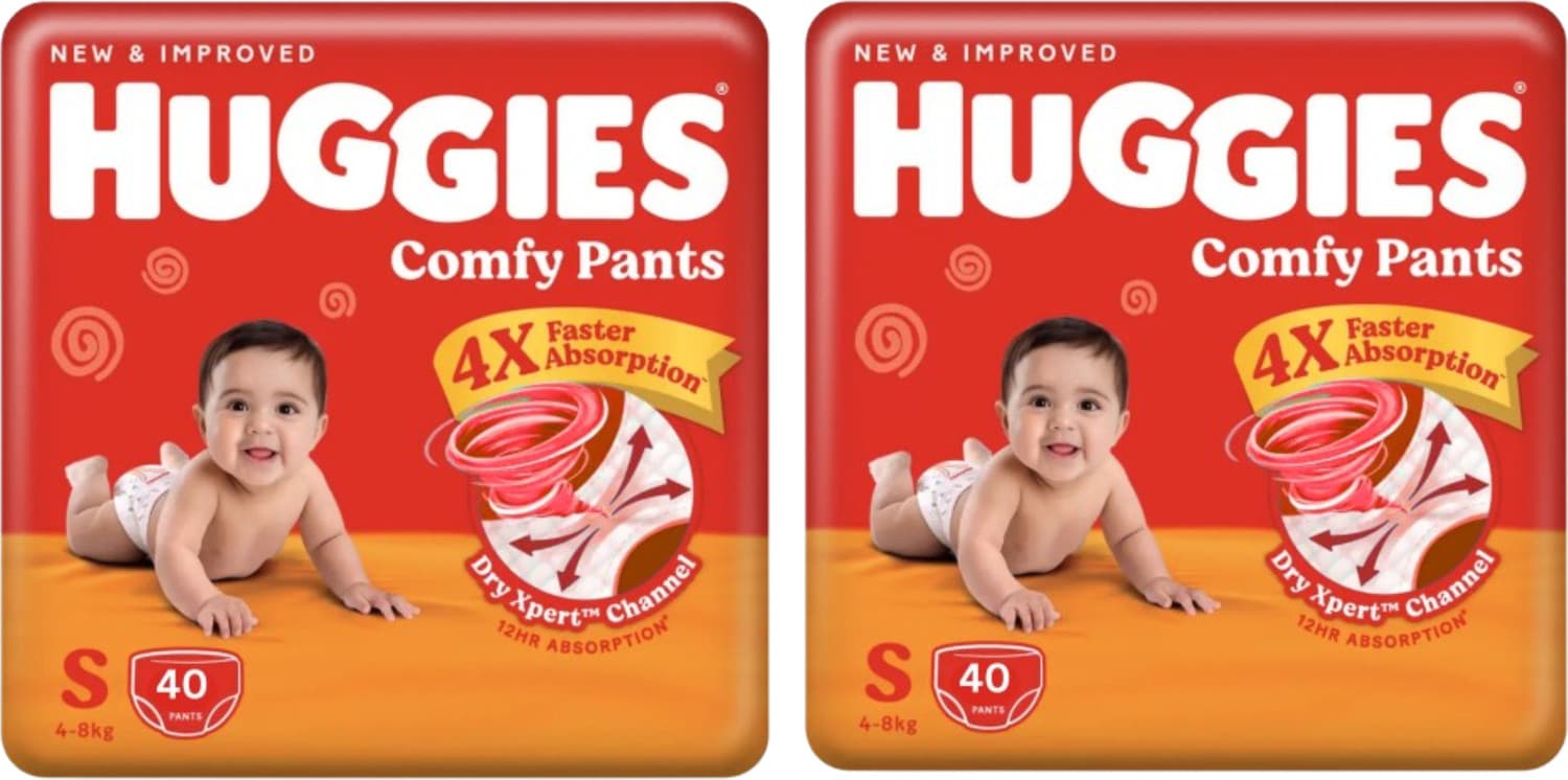 Huggies Wonder Pants Small (S) Size Baby Diaper Pants S-40 (PACK OF 2) - S