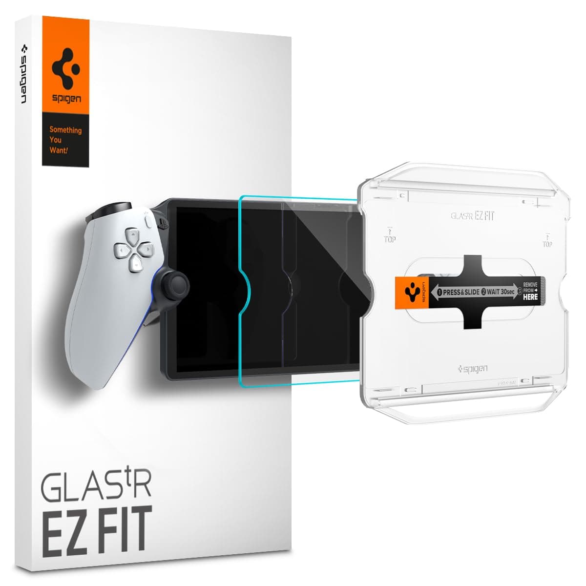 Spigen EZ Fit Tempered Glass Screen Protector Guard for Sony PlayStation Portal Remote Player - 1 Pack